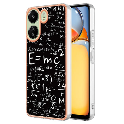 For Xiaomi Redmi 13C 4G Electroplating Marble Dual-side IMD Phone Case(Equation) - 13C Cases by buy2fix | Online Shopping UK | buy2fix