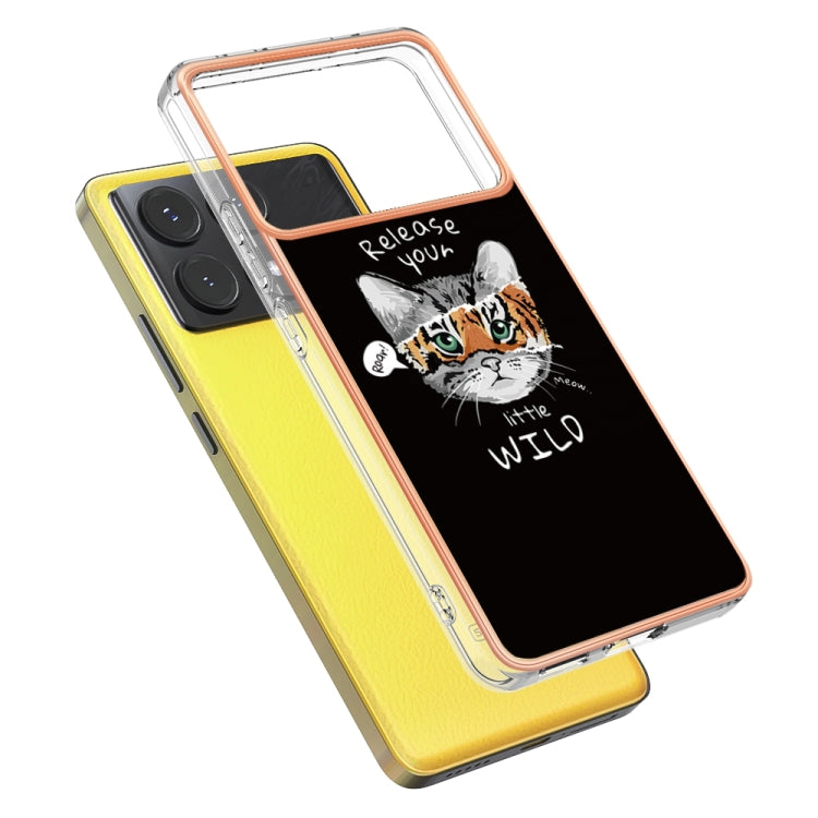 For Xiaomi Poco X6 Pro / Redmi K70E Electroplating Marble Dual-side IMD Phone Case(Natural Growth) - K70E Cases by buy2fix | Online Shopping UK | buy2fix