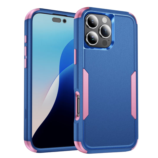 For iPhone 16 Pro Max Commuter Shockproof TPU + PC Phone Case(Royal Blue+Pink) - iPhone 16 Pro Max Cases by buy2fix | Online Shopping UK | buy2fix