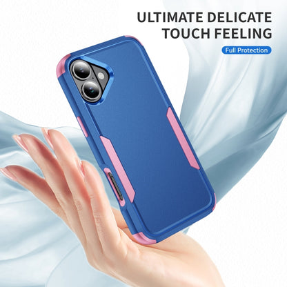 For iPhone 16 Plus Commuter Shockproof TPU + PC Phone Case(Royal Blue+Pink) - iPhone 16 Plus Cases by buy2fix | Online Shopping UK | buy2fix