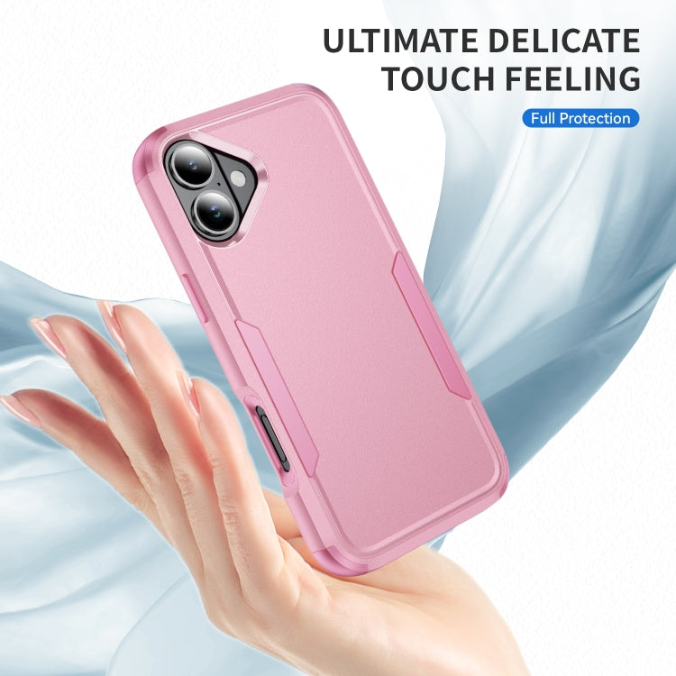 For iPhone 16 Commuter Shockproof TPU + PC Phone Case(Pink) - iPhone 16 Cases by buy2fix | Online Shopping UK | buy2fix