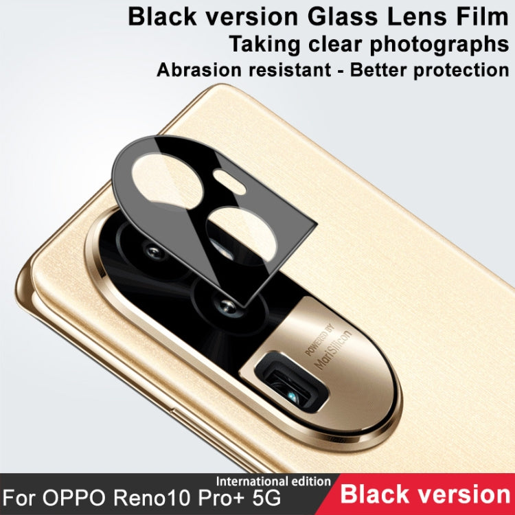 For OPPO Reno10 Pro+ 5G Global IMAK Rear Camera Lens Glass Film Black Version - For OPPO by imak | Online Shopping UK | buy2fix