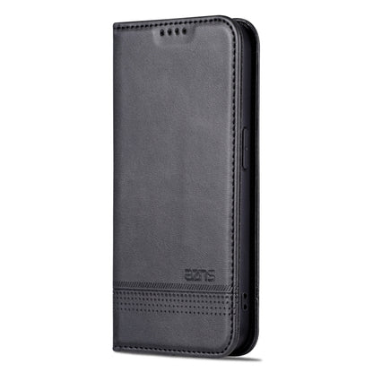 For iPhone 15 Pro Max AZNS Magnetic Calf Texture Flip Leather Phone Case(Black) - iPhone 15 Pro Max Cases by AZNS | Online Shopping UK | buy2fix