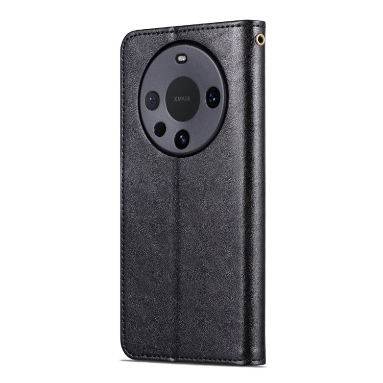 For Huawei Mate 60 Pro AZNS Sheepskin Texture Flip Leather Phone Case(Black) - Huawei Cases by AZNS | Online Shopping UK | buy2fix