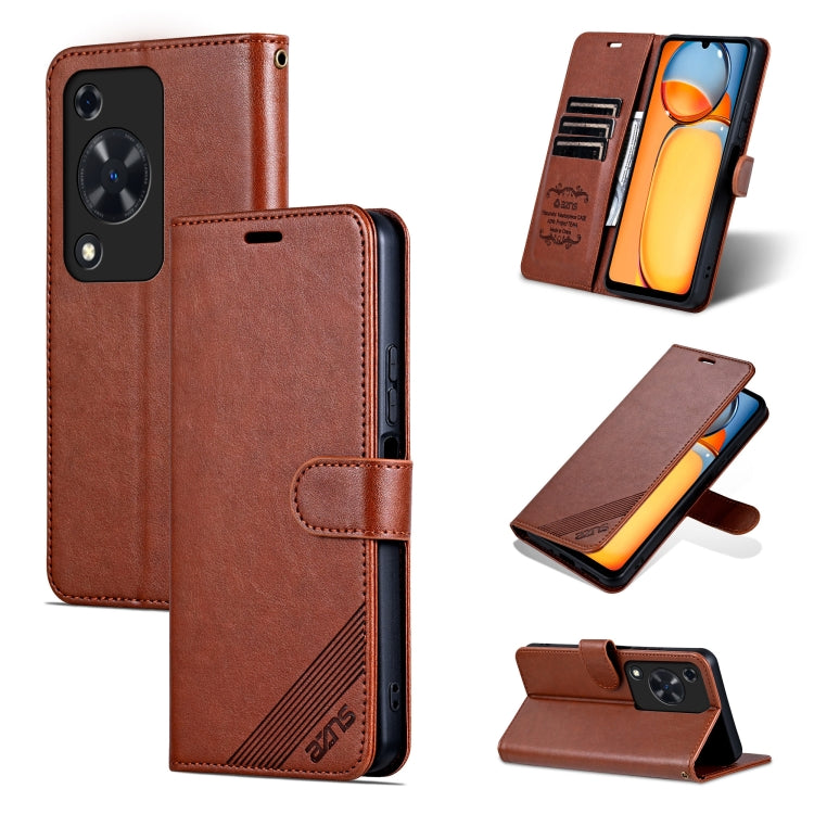 For Huawei Enjoy 70 AZNS Sheepskin Texture Flip Leather Phone Case(Brown) - Huawei Cases by AZNS | Online Shopping UK | buy2fix