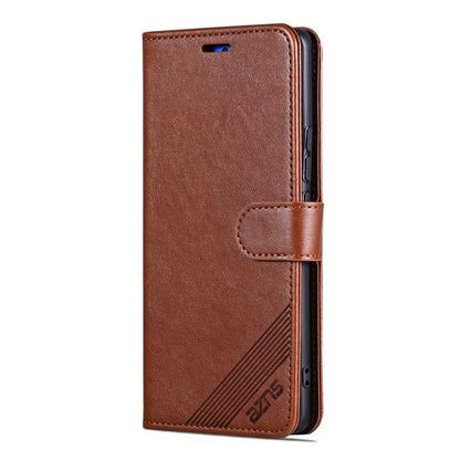 For Huawei Pura 70 AZNS Sheepskin Texture Flip Leather Phone Case(Brown) - Huawei Cases by AZNS | Online Shopping UK | buy2fix