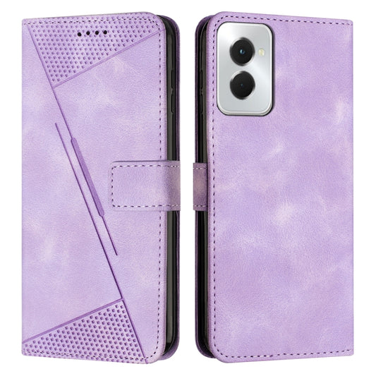 For Motorola Moto G Power 5G 2024 Dream Triangle Leather Phone Case with Lanyard(Purple) - Motorola Cases by buy2fix | Online Shopping UK | buy2fix