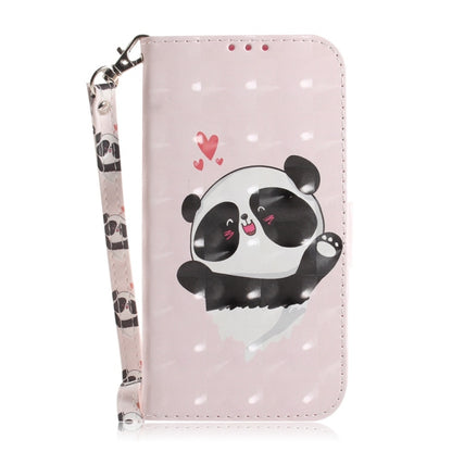 For OnePlus 13 3D Colored Horizontal Flip Leather Phone Case(Heart Panda) - OnePlus Cases by buy2fix | Online Shopping UK | buy2fix