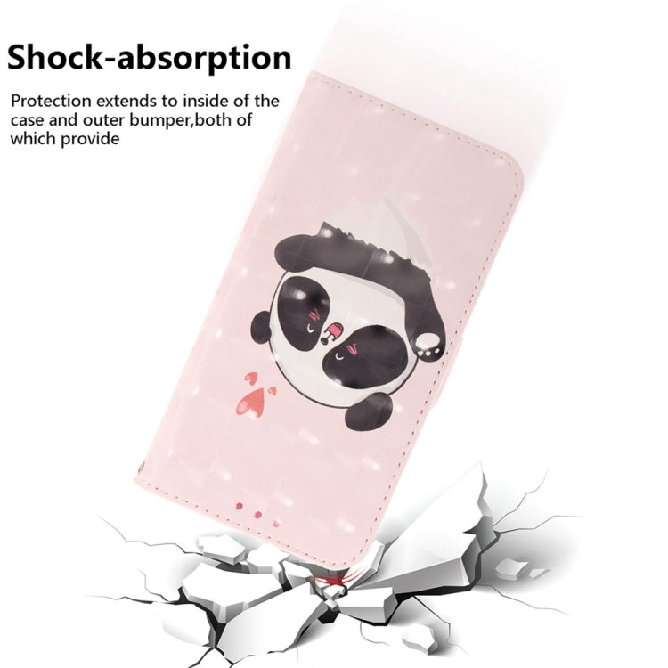 For OnePlus 13 3D Colored Horizontal Flip Leather Phone Case(Heart Panda) - OnePlus Cases by buy2fix | Online Shopping UK | buy2fix