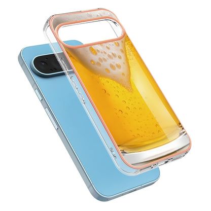 For Google Pixel 9 Pro XL Electroplating Dual-side IMD Phone Case(Draft Beer) - Google Cases by buy2fix | Online Shopping UK | buy2fix