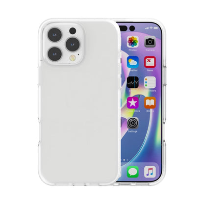 For iPhone 16 Pro Rubber Oil Surface Solid Color Phone Case(White) - iPhone 16 Pro Cases by buy2fix | Online Shopping UK | buy2fix