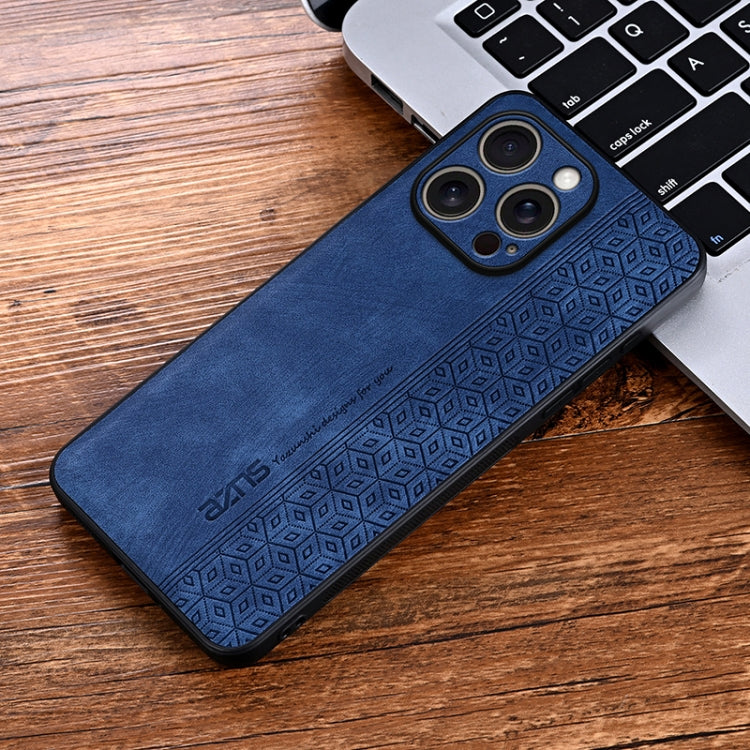 For iPhone 16 Pro AZNS 3D Embossed Skin Feel Phone Case(Sapphire Blue) - iPhone 16 Pro Cases by AZNS | Online Shopping UK | buy2fix