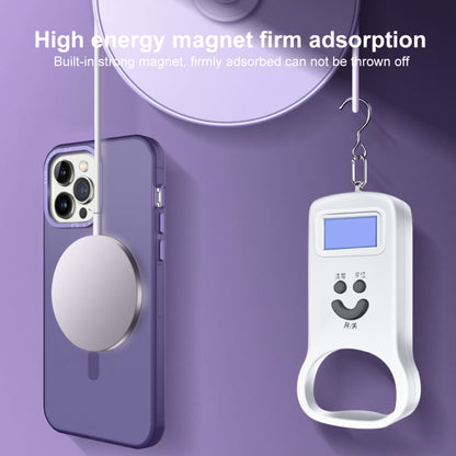 For iPhone 13 Pro MagSafe Frosted Translucent Mist Phone Case(Dark Purple) - iPhone 13 Pro Cases by buy2fix | Online Shopping UK | buy2fix