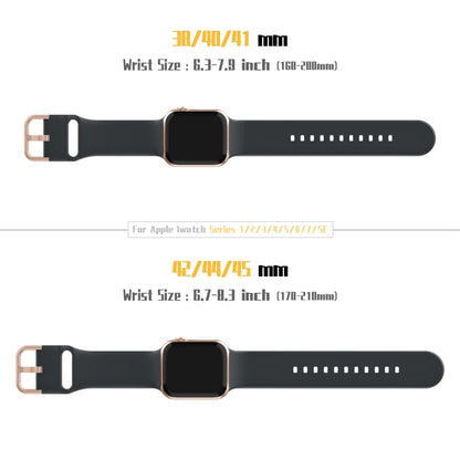 For Apple Watch Series 4 44mm Pin Buckle Silicone Watch Band(Dark Grey) - Watch Bands by buy2fix | Online Shopping UK | buy2fix