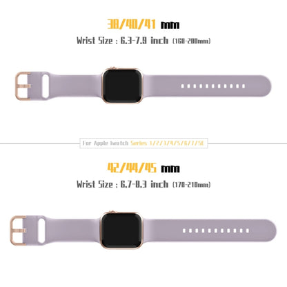 For Apple Watch Series 4 40mm Pin Buckle Silicone Watch Band(Baby Purple) - Watch Bands by buy2fix | Online Shopping UK | buy2fix