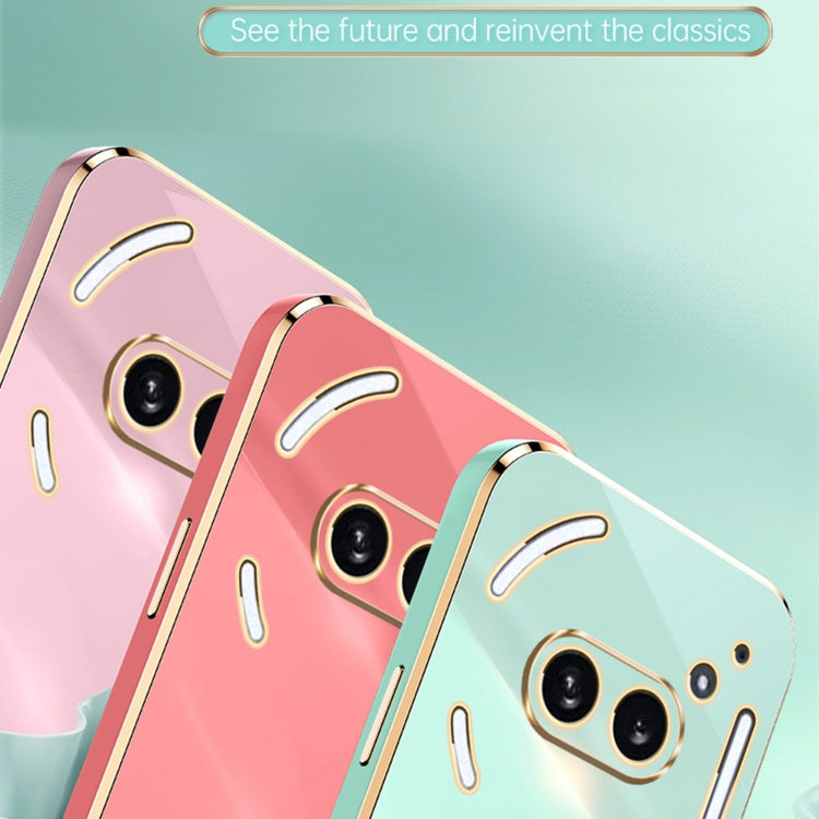 For Nothing Phone 2A XINLI Straight Edge 6D Electroplate TPU Phone Case(Pink) - More Brand by XINLI | Online Shopping UK | buy2fix