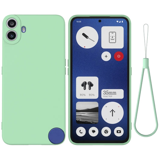 For Nothing CMF Phone 1 Pure Color Liquid Silicone Shockproof Phone Case(Green) - More Brand by buy2fix | Online Shopping UK | buy2fix