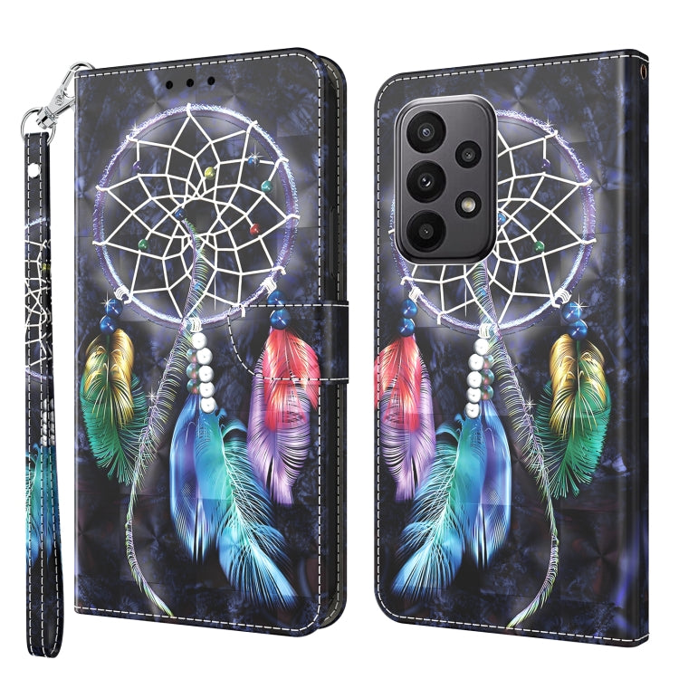 For Samsung Galaxy A25 5G 3D Painted Leather Phone Case(Colorful Dreamcatcher) - Galaxy Phone Cases by buy2fix | Online Shopping UK | buy2fix