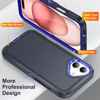 For iPhone 16 Plus Life Waterproof Rugged Phone Case(Dark Blue + Royal Blue) - iPhone 16 Plus Cases by buy2fix | Online Shopping UK | buy2fix