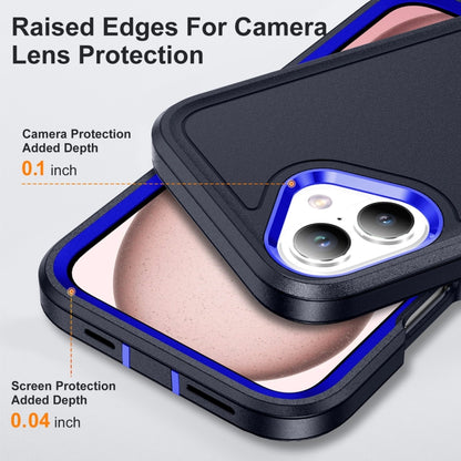 For iPhone 16 Plus Life Waterproof Rugged Phone Case(Dark Blue + Royal Blue) - iPhone 16 Plus Cases by buy2fix | Online Shopping UK | buy2fix