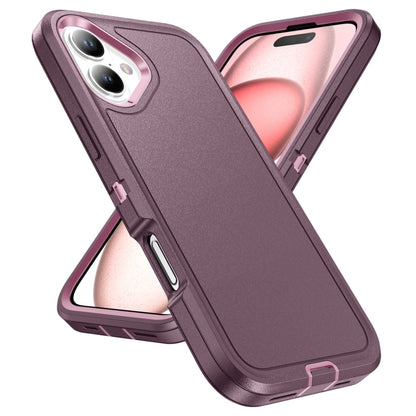 For iPhone 16 Plus Life Waterproof Rugged Phone Case(Purple + Pink) - iPhone 16 Plus Cases by buy2fix | Online Shopping UK | buy2fix