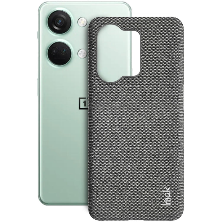 For OnePlus Ace 2V / Nord 3 5G imak Ruiyi Series Cloth Texture PU + PC Phone Case(Dark Grey) - OnePlus Cases by imak | Online Shopping UK | buy2fix