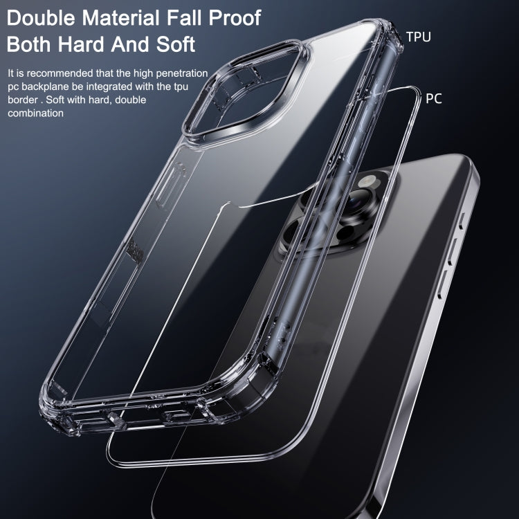 For iPhone 16 iPAKY Crystal Clear Series Shockproof PC + TPU Protective Phone Case(Transparent) - More iPhone Cases by iPAKY | Online Shopping UK | buy2fix