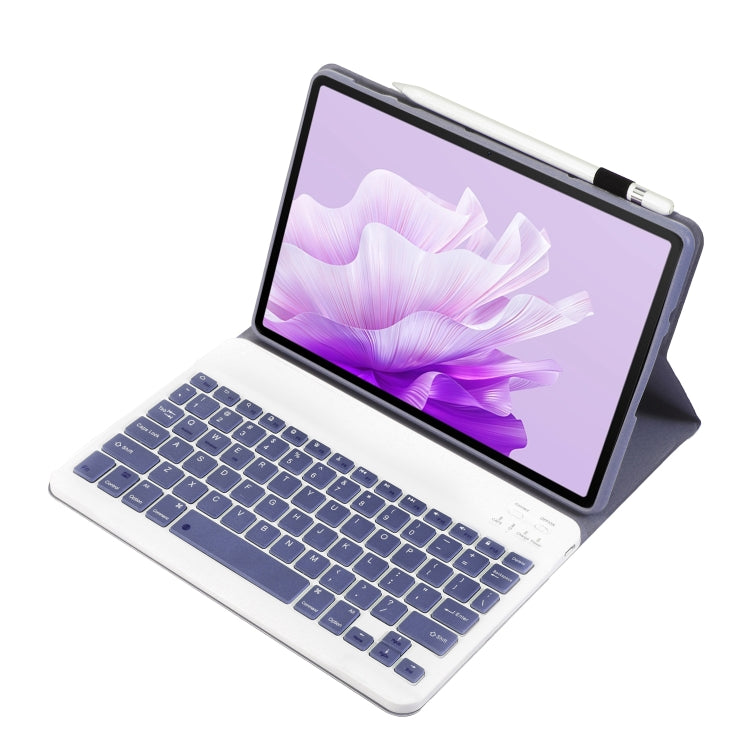 For Huawei MatePad 11.5 2023 AH17 Lambskin Texture Ultra-thin Detachable Bluetooth Keyboard Leather Case(Purple) - Huawei Keyboard by buy2fix | Online Shopping UK | buy2fix