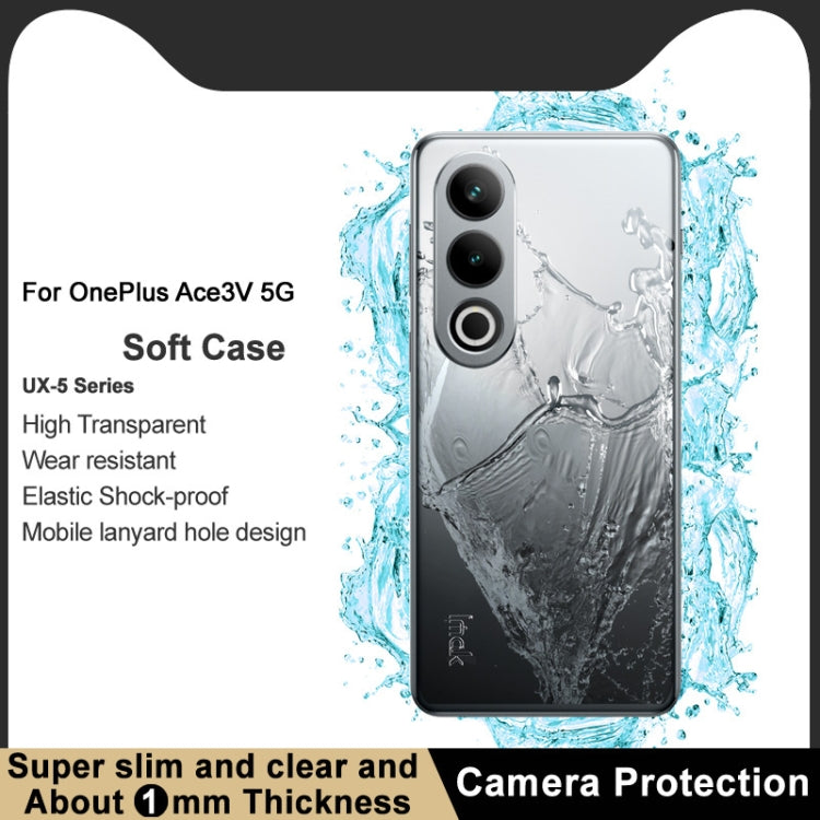 For OnePlus Ace 3V 5G IMAK UX-5 Series Transparent Shockproof TPU Protective Case - OnePlus Cases by imak | Online Shopping UK | buy2fix