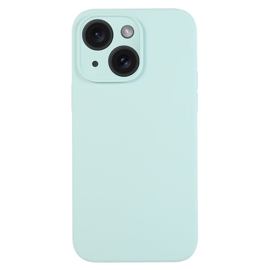 For iPhone 15 Plus Pure Color Liquid Silicone Fine Pore Phone Case(Turquoise) - iPhone 15 Plus Cases by buy2fix | Online Shopping UK | buy2fix