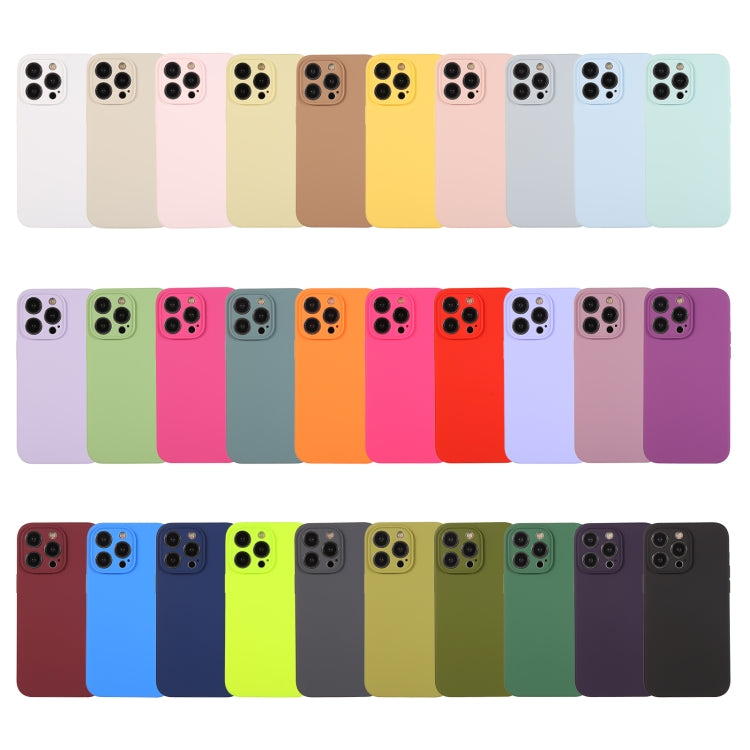 For iPhone 16 Plus Pure Color Liquid Silicone Fine Pore Phone Case(Light Brown) - iPhone 16 Plus Cases by buy2fix | Online Shopping UK | buy2fix