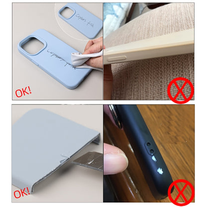 For iPhone 16 Plus Pure Color Liquid Silicone Fine Pore Phone Case(Willow Green) - iPhone 16 Plus Cases by buy2fix | Online Shopping UK | buy2fix