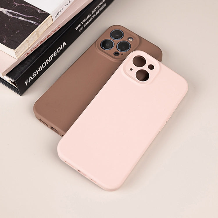 For iPhone 15 Plus Pure Color Liquid Silicone Fine Pore Phone Case(Pitaya) - iPhone 15 Plus Cases by buy2fix | Online Shopping UK | buy2fix
