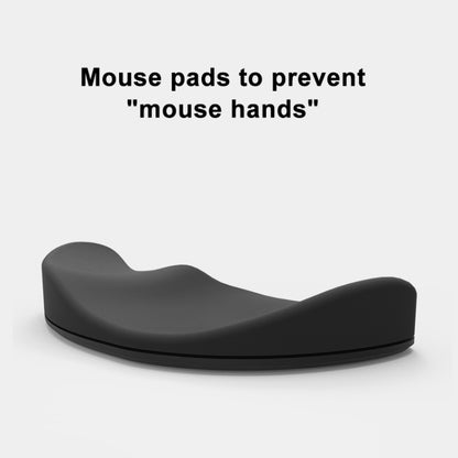 Silicone Wrist Support Mouse Pad Mobile Palm Rest Office Hand Rest, Spec:Grey Left Hand - Mouse Pads by buy2fix | Online Shopping UK | buy2fix