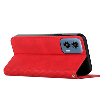 For Motorola Moto G Play 5G 2024 / G 5G 2024 Diamond Splicing Skin Feel Magnetic Leather Phone Case(Red) - Motorola Cases by buy2fix | Online Shopping UK | buy2fix