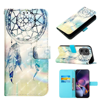 For Motorola Moto G Stylus 5G 2024 3D Painting Horizontal Flip Leather Phone Case(Dream Wind Chimes) - Motorola Cases by buy2fix | Online Shopping UK | buy2fix