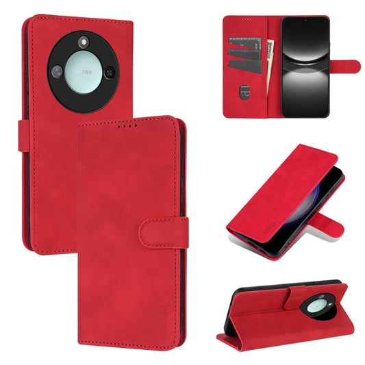 For Honor X60 AZNS Skin Feel Calf Texture Flip Leather Phone Case(Red) - Honor Cases by AZNS | Online Shopping UK | buy2fix