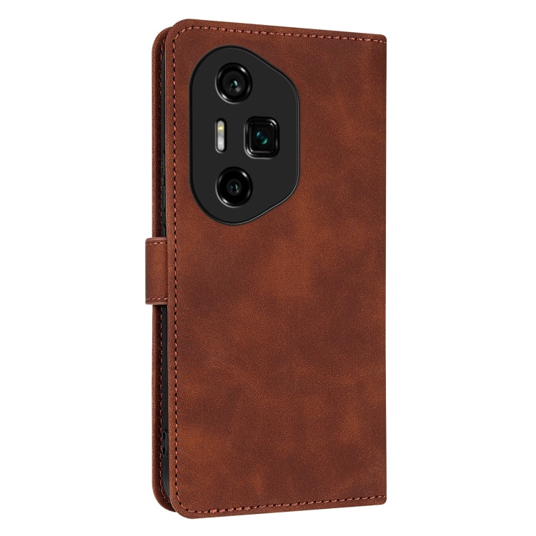 For Honor 300 Ultra AZNS Skin Feel Calf Texture Flip Leather Phone Case(Brown) - Honor Cases by AZNS | Online Shopping UK | buy2fix