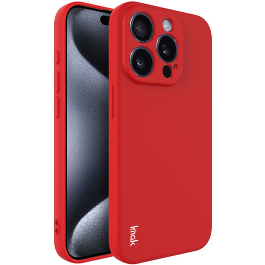 For iPhone 15 Pro imak UC-4 Series Straight Edge TPU Phone Case(Red) - iPhone 15 Pro Cases by imak | Online Shopping UK | buy2fix