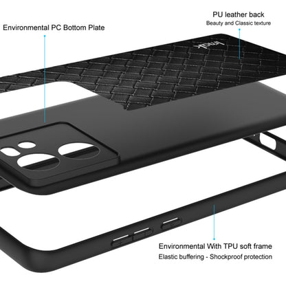 For iPhone 15 Pro Max IMAK LX-5 Series Shockproof PC + PU + TPU Protective Phone Case(Cross Texture) - iPhone 15 Pro Max Cases by imak | Online Shopping UK | buy2fix