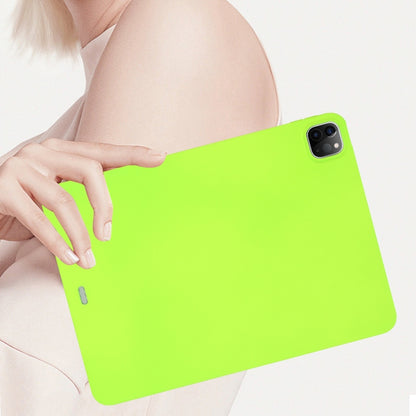 For iPad Air 13 2024 Oil Spray Skin-friendly TPU Tablet Case(Fluorescent Green) - iPad Air 13 2024 Cases by buy2fix | Online Shopping UK | buy2fix