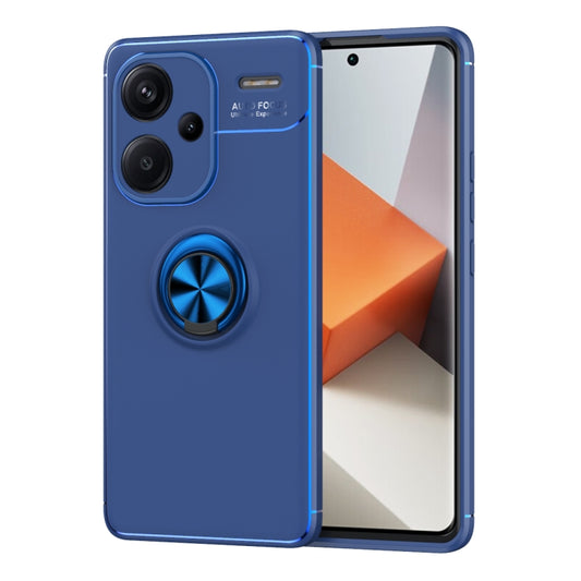 For Xiaomi Redmi Note 13 Pro+ Metal Ring Holder TPU Phone Case(Blue) - Note 13 Pro+ Cases by buy2fix | Online Shopping UK | buy2fix
