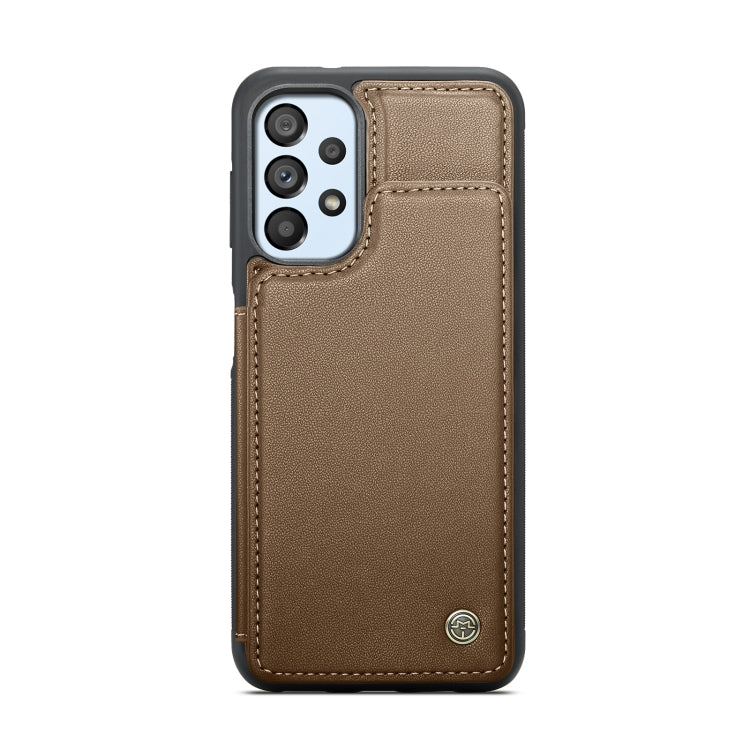 For Samsung Galaxy A53 5G CaseMe C22 Card Slots Holder RFID Anti-theft Phone Case(Brown) - Galaxy Phone Cases by CaseMe | Online Shopping UK | buy2fix