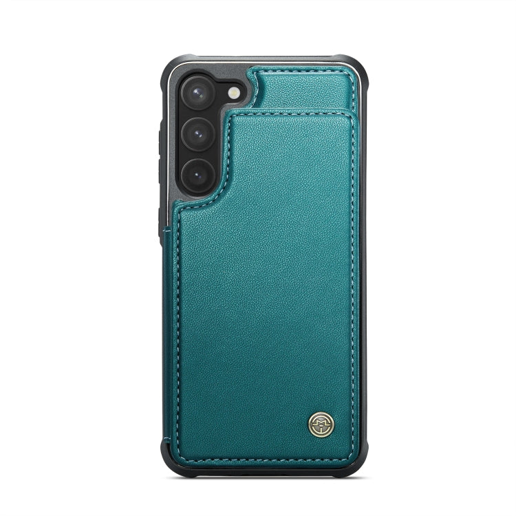 For Samsung Galaxy S23 5G CaseMe C22 Card Slots Holder RFID Anti-theft Phone Case(Blue Green) - Galaxy S23 5G Cases by CaseMe | Online Shopping UK | buy2fix