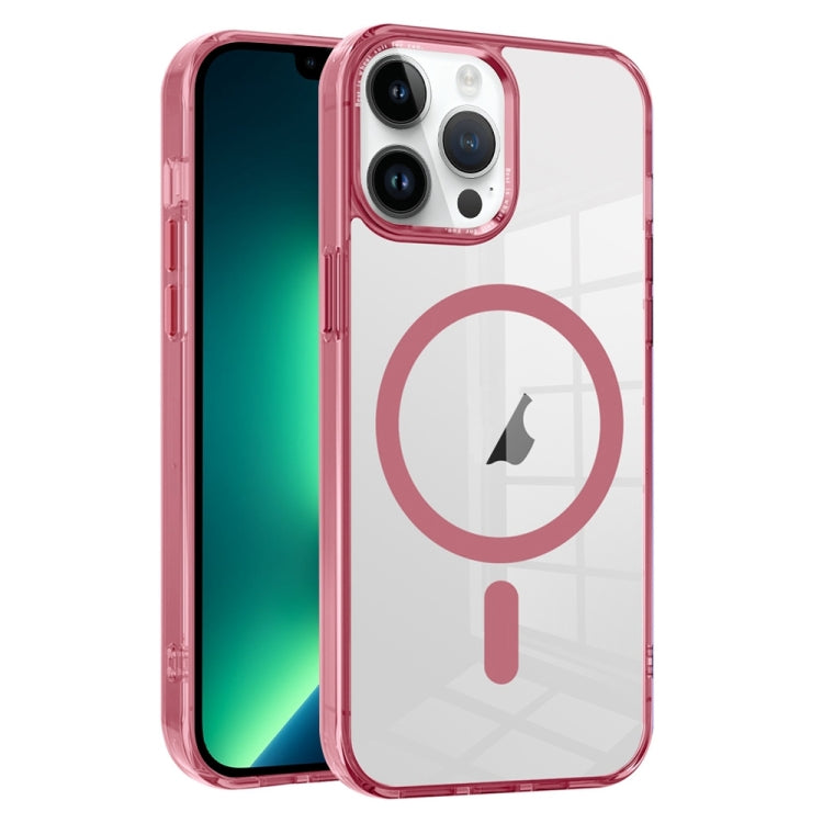 For iPhone 13 Pro Ice Color Magnetic Series PC + Acrylic Magsafe Phone Case(Pink) - iPhone 13 Pro Cases by buy2fix | Online Shopping UK | buy2fix