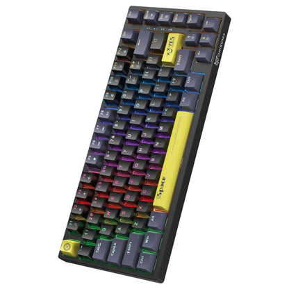 ONIKUMA G52 82 Keys RGB Lighting Wired Mechanical Keyboard, Type:Blue Switch(Black) - Wired Keyboard by ONIKUMA | Online Shopping UK | buy2fix