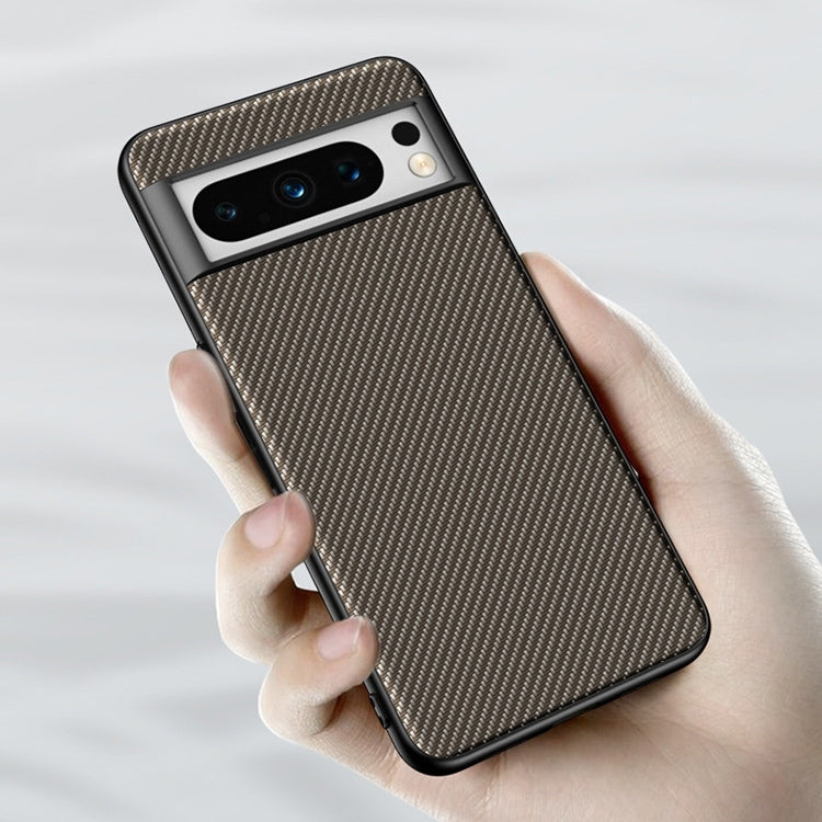 For Google Pixel 9 Pro Ultra-thin Carbon Fiber Texture Printing Phone Case(Gold) - Google Cases by buy2fix | Online Shopping UK | buy2fix