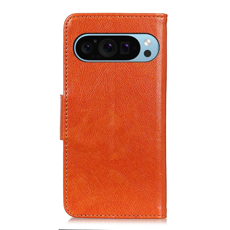 For Google Pixel 9 Nappa Texture Horizontal Flip Leather Phone Case(Orange) - Google Cases by buy2fix | Online Shopping UK | buy2fix