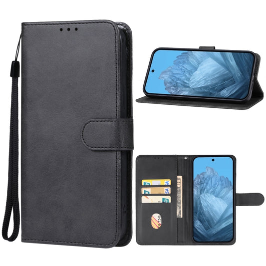 For Google Pixel 9 Leather Phone Case(Black) - Google Cases by buy2fix | Online Shopping UK | buy2fix