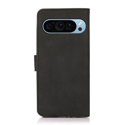 For Google Pixel 9 KHAZNEH Matte Texture Leather Phone Case(Black) - Google Cases by buy2fix | Online Shopping UK | buy2fix